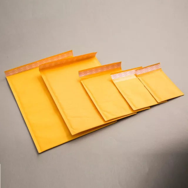 Gold Padded Bubble Envelopes Bags Postal Wrap - Various Quantites - All Sizes