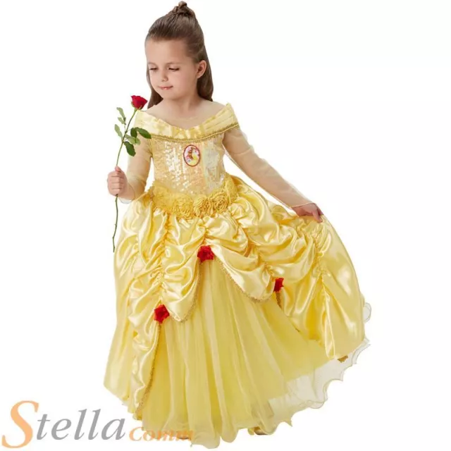 Costume Belle Costume Belle Ragazze Disney Principessa Abito Fantastico Abito Bambino