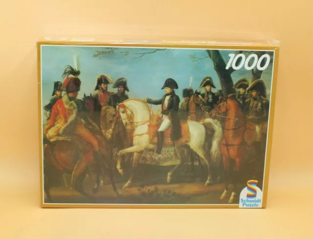 🧩NEU:Schmidt 1000 T altes Puzzle ++ Napoleon Schlacht von Austerlitz  jigsaw🧩