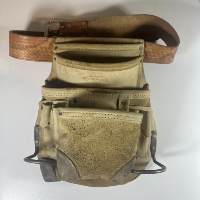 McGuire-Nicholas heavy suede cowhide tool belt model DM 689MB Pouch