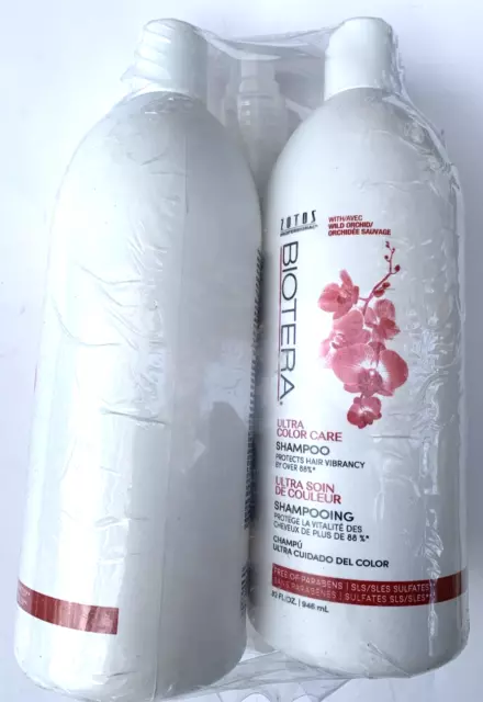 Zotos Professional Biotera Ultra Color Care Shampoo & Conditioner 32 Oz W/ Pumps