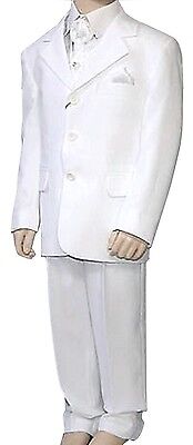Boys Suit, Boys Wedding Suit, White Suit, Holy Communion, 4 Piece Suit,