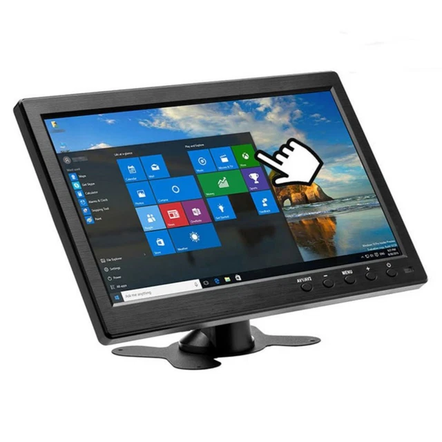 10.1in LCD Car Monitor Mini TV Computer Display Color Screen W/Speaker USB HDMI
