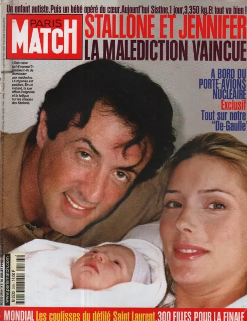 Couverture magazine,Coverage Paris Match Sylvester Stallone & Jennifer