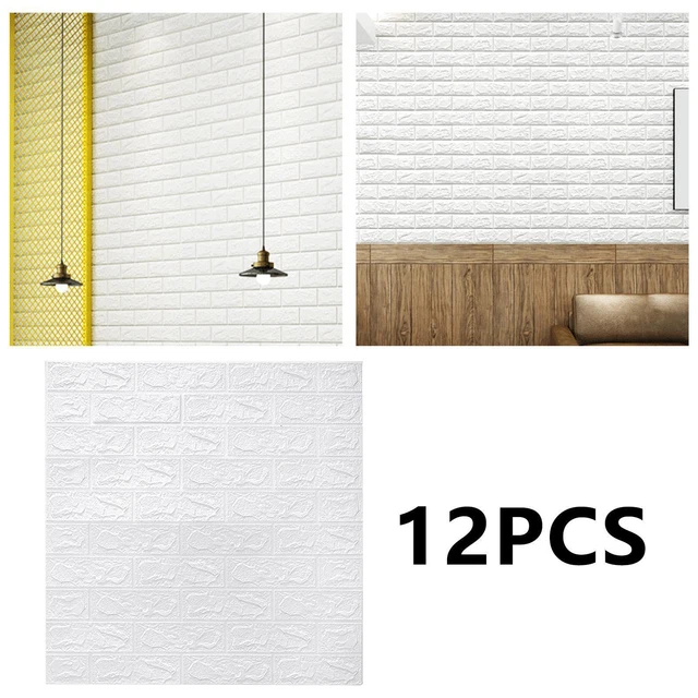 3D Brick   Textured Effect Background Stickers for Wall Decoration