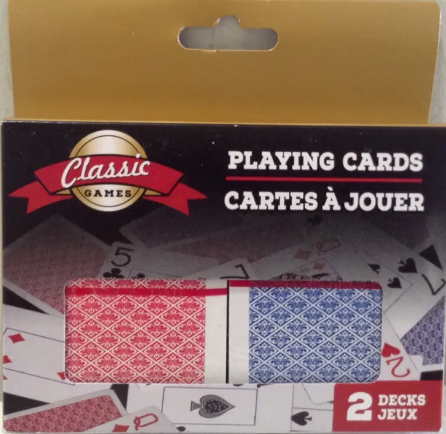 Playing Cards Cartes A Jouer 2 Deck Set  Jeux