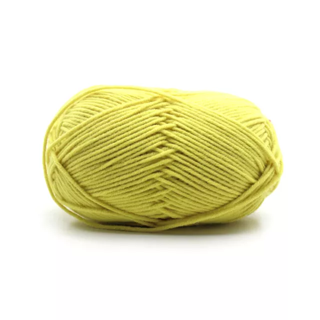 Soft Bamboo Yarn Crochet 4 Ply Milk Cotton Knitting Yarn Baby Wool