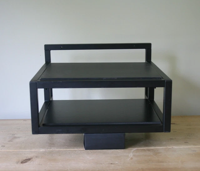 Supporto Per Giradischi 3 Livelli – Con Cassetto E Mensola, Fino A 100 Album, Stile Retrò, 30x40x75 Cm