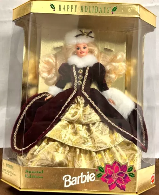 NEW SEALED 1996 HAPPY Holidays Barbie Doll Special Edition Mattel