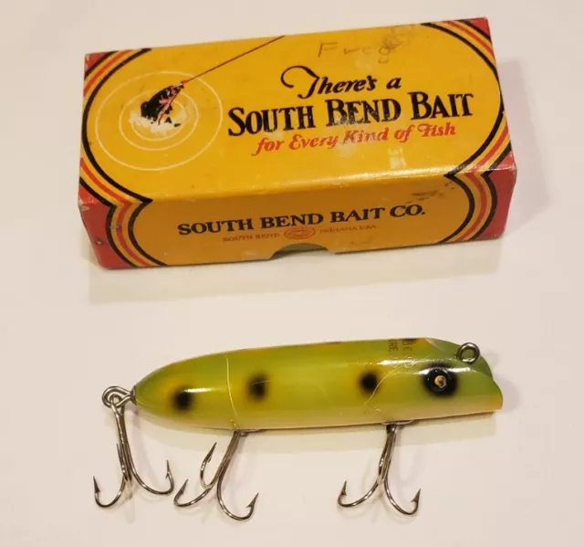 VTG SOUTH BEND Bait Co Bass Oreno Wooden Glass Eyed Fishing Lure #973 RW A3  $37.50 - PicClick