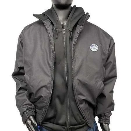 Xploro Fw5721-4X Men's Black  Bomber Jacket Size 4Xl