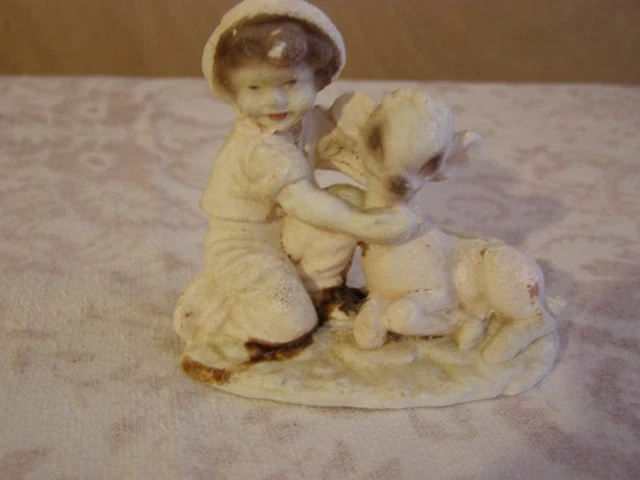 Ancienne Petite Poupée En Biscuit – Mignonette – Hauteur 16,5 Cm