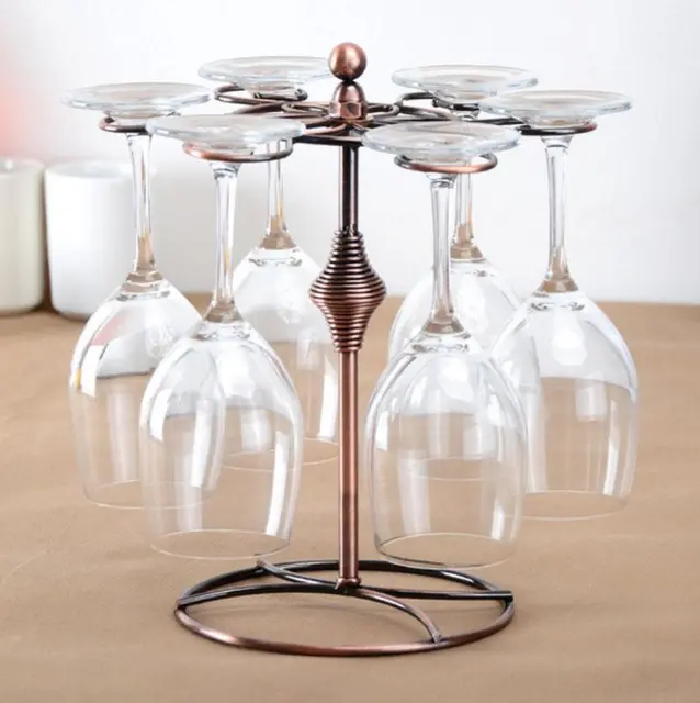 Retro Wine Glass Holder Stemware Rack Drying Stand/Air Dry System Wine cup rack