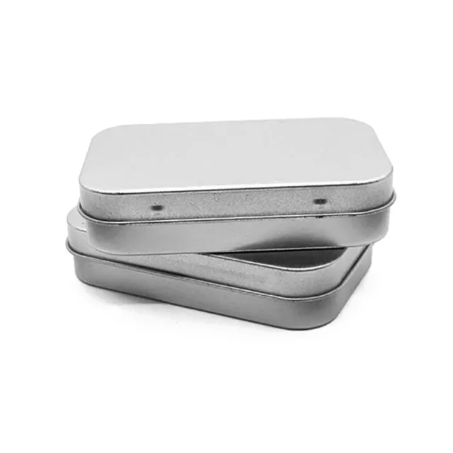 Metal Box Tin Plated Slider Storage Box Wedding Jewelry Pill Box Portable Box