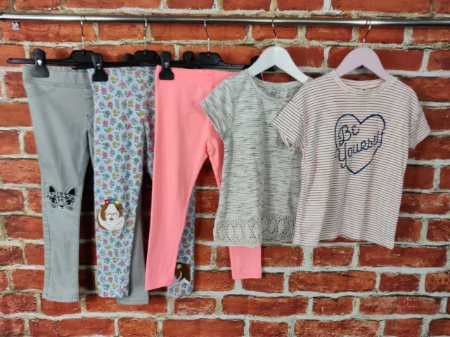 Girls Bundle Age 5-6 Years Boden Zara Leggings Jeggings Top T-Shirt Kids 116Cm