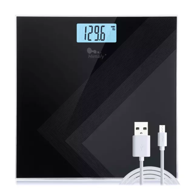 Balanza de personas himaly báscula corporal digital gran pantalla LCD visión nocturna BUENA