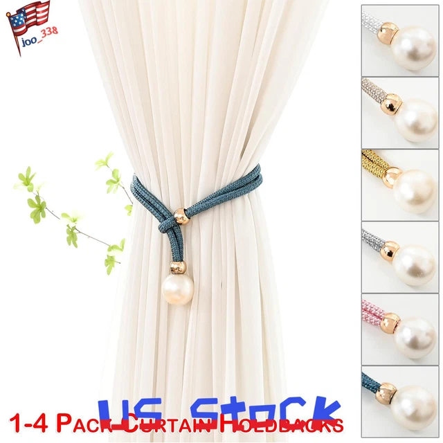 Curtain Tiebacks Window Tie Backs Rope Holdbacks Living Room Bedroom Ornament US