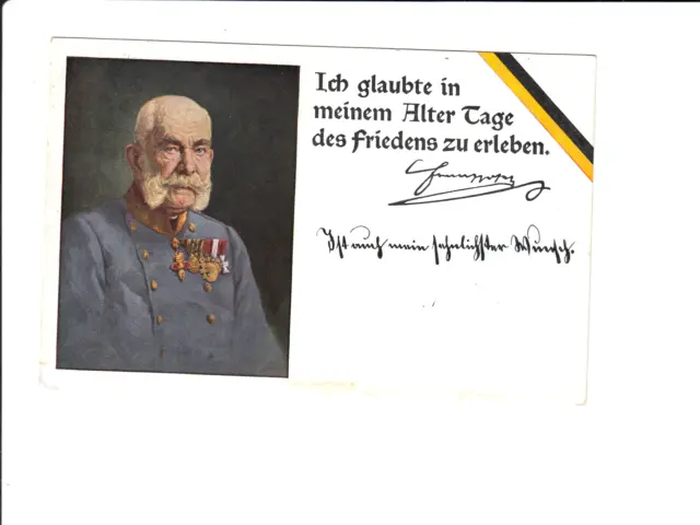 AK 24044,Postkarte,Kaiser Franz-Joseph I. von Österreich,Spruch,Metz 1916