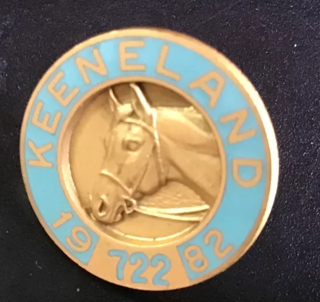 Keeneland Club Member Men's 1982 Enamel Member Pin EXCELLENT CONDITION
