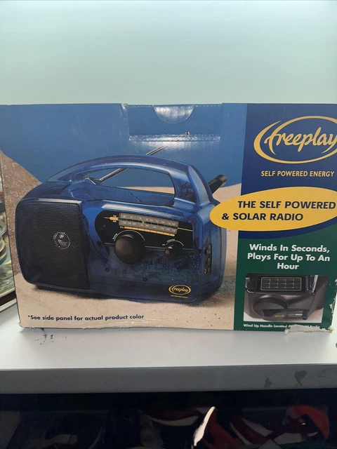Freeplay FPR2 Self Powered AM/FM Radio Solar & Crank Solar Clear