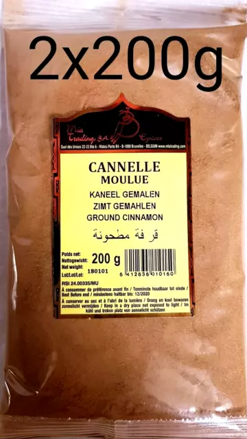 Cannelle en poudre (cassia) 200 grammes