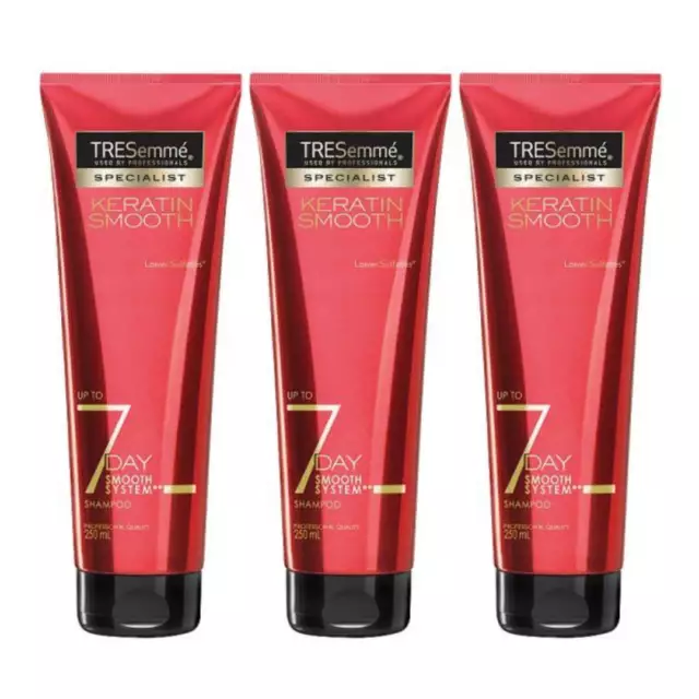 TRESemme Specialist - 7 Day Keratin Smooth System Shampoo, 250ml (Pack of 3)