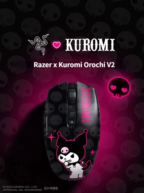 RAZER X SANRIO Hello Kitty 50th Anniversary Kuromi Orochi V2 Wireless ...