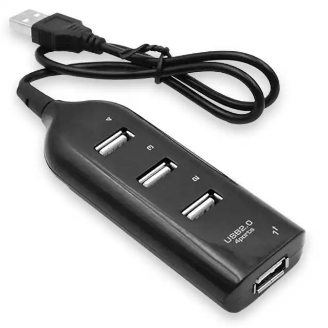 Ladron Multipuerto Data HUB de 4 Entradas Puertos USB 2.0 Sin Alimentacion #1