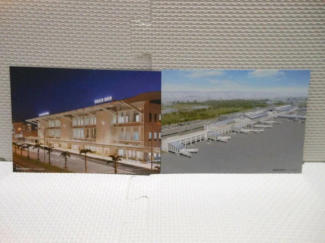 Postcard Airline Airplane Japan Okinawa Naha Airport Passenger Terminal Building