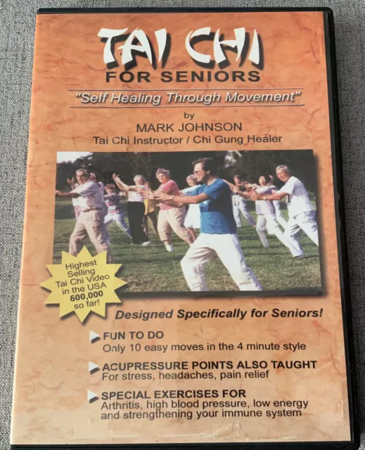 DVD de Tai Chi para principiantes/personas mayores de Mark Johnson autocuración a través del movimiento