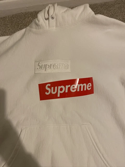 Felpa supreme cheap box logo nera