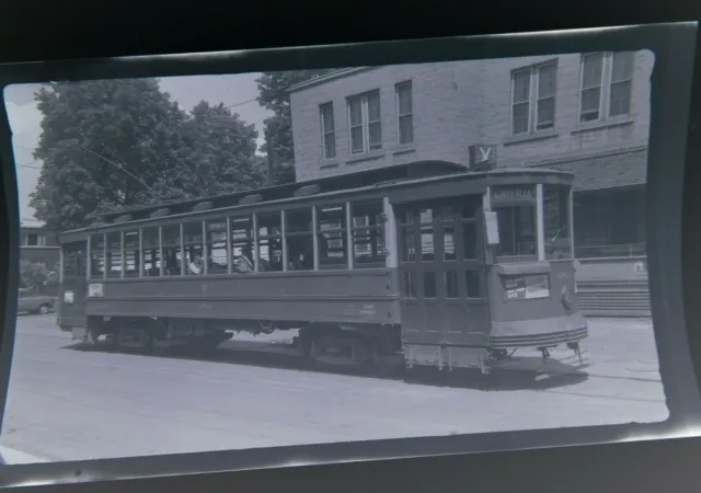 Original Lindenlea Ottawa Canada Trolley Streetcar Vintage Film Photo Negative