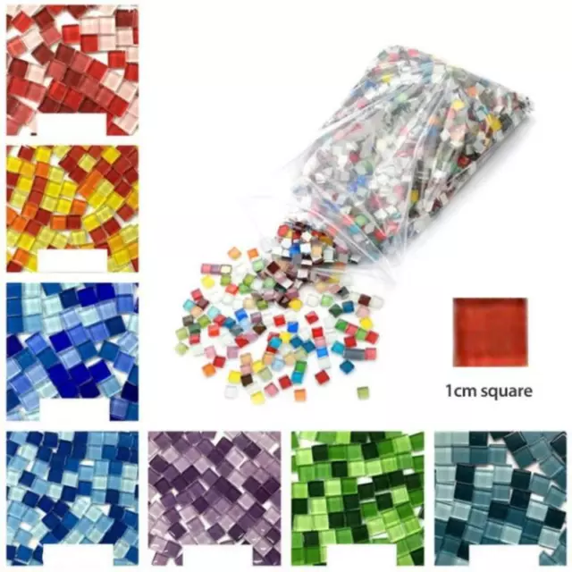 100g/lotto vetro cristallo-mosaico-piastrelle-materiale creativo fatto a mano per KindLN