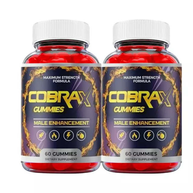 2-Pack Cobra X Gummies - CobraX Enhancement Support For Men -120 Gummies
