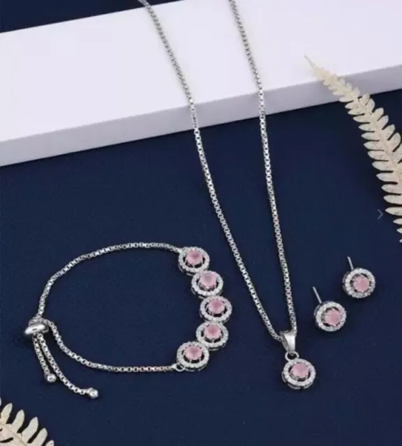 Frauen Modeschmuck AD Kristall Charm Anhänger Halskette Valentinstag Geschenk