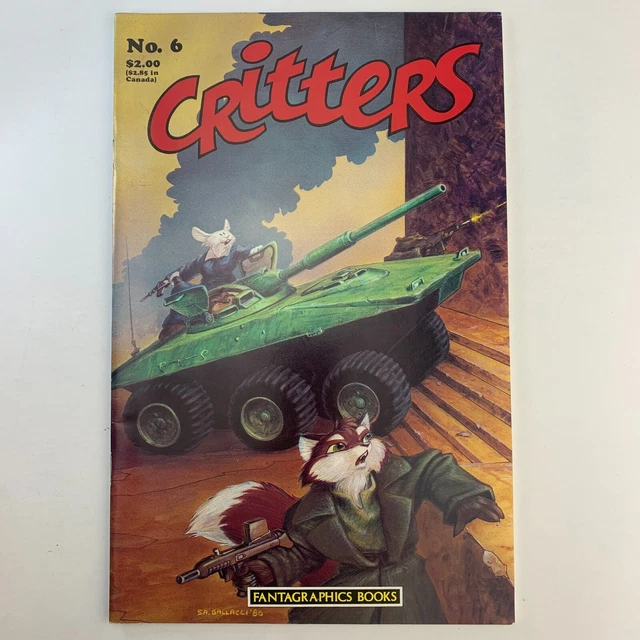 Critters #6 comic 1986 Usagi Yojimbo Fantagraphics Books