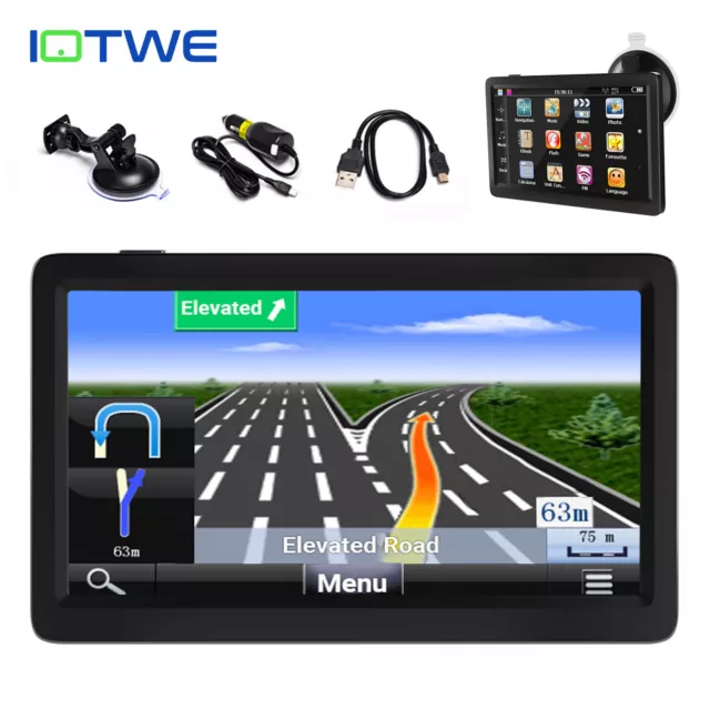 IOTWE 9" Truck Car Sat Nav GPS Navigation System Touchscreen 8GB 256MB MP3 Playe