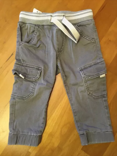 Jungen Jeans stretch Benetton  Gr. 82, 1 Jahr, Grau, Top Zustand