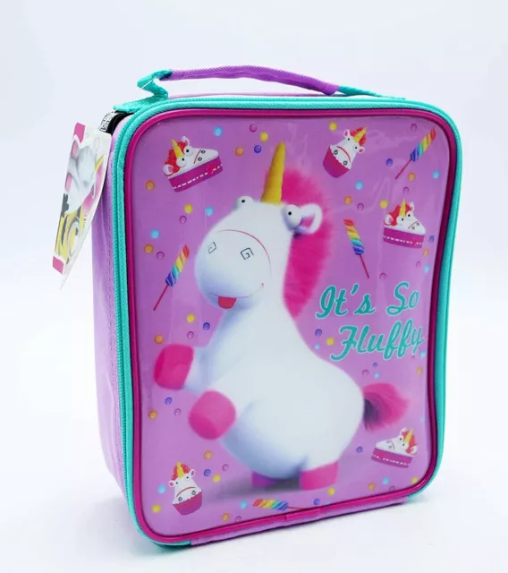 Polar Gear Despicable Me It's So Fluffy Unicorn Pink Insulated Lunch Bag Box