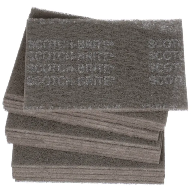3M Scotch-Brite Ultra Fine Hand Pad 7448, 6 in x 9 in, 20/BOX, Free Shipping