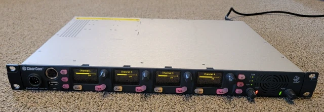 Clear-Com HelixNet HMS 4x Main Station (2) HLI-2W2 (1) HLI-ET2 Cards
