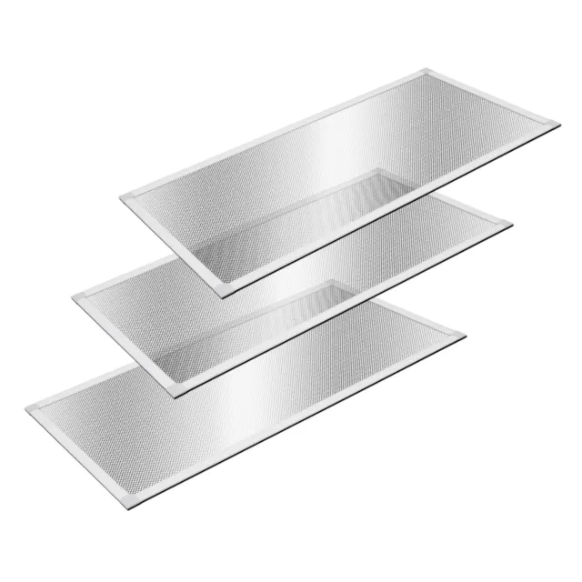 3x Griglie di ventilazione prese aria telaio in alluminio rettangolare 60x115 cm