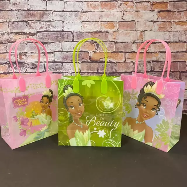 6" Princess Tiana & The Frog 12x Party Favor Reusable Goodie Gift Bags 2