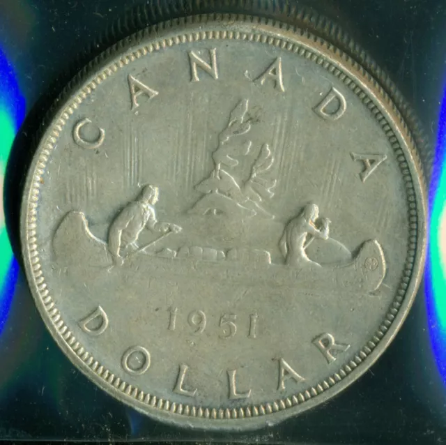 1951 Arnprior Canada King George VI Silver Dollar ICCS AU-50   P109