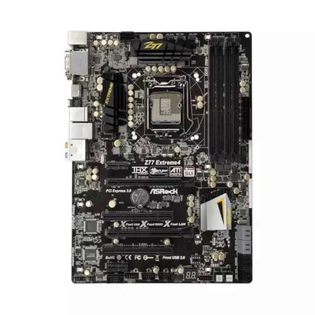 ASRock Z77 Extreme4 Intel Z77 Mainboard ATX Sockel 1155 mit Makel   #330259