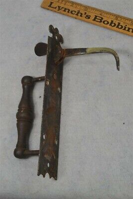 early thumb latch complete hand made forged iron early 19th c original 1800s 3