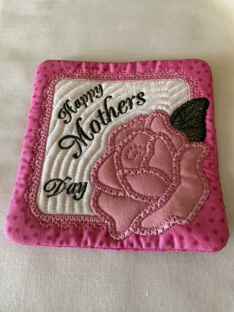 Nueva alfombra bordada/taza hecha a mano para el día de la madre