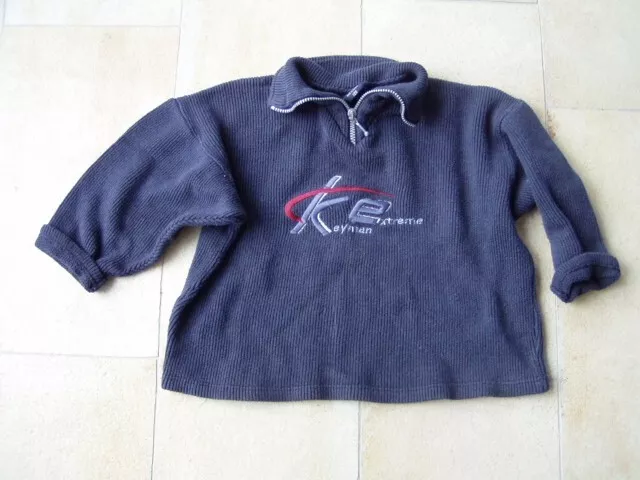 * Cooler dunkelblauer Pullover Thermo Nokaoi Gr. 128 - Jungs *