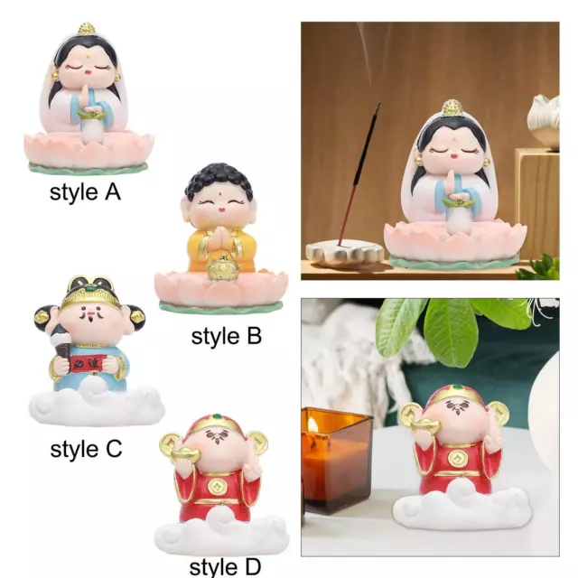 Figurines Statue Decoration Resin Portable Miniature Decorative Cute Fengshui