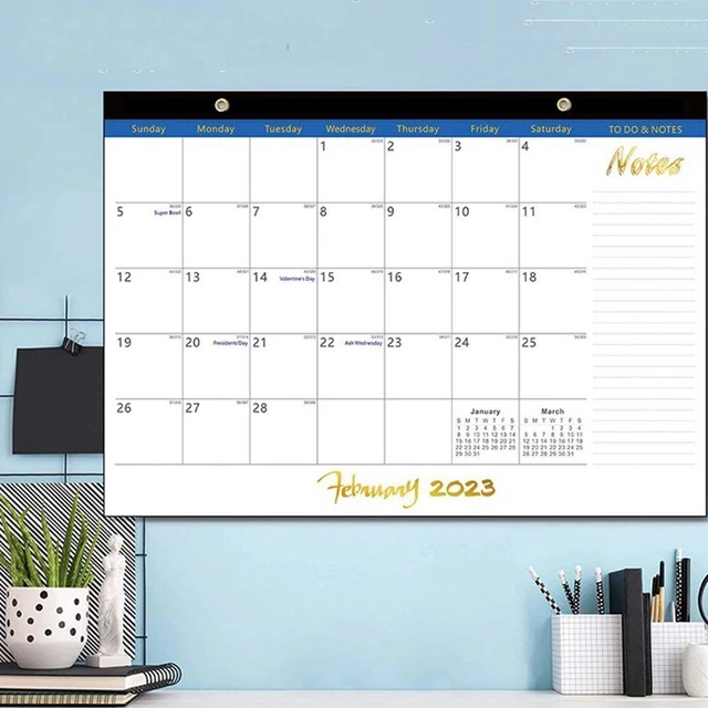 YEAR ANNUAL PLAN Calendar Daily Schedule Wall Calendar Planner Simple